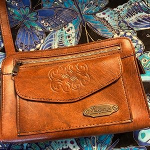 Vintage Ralfleaux Leather Wrist Purse w/Removable Wallet